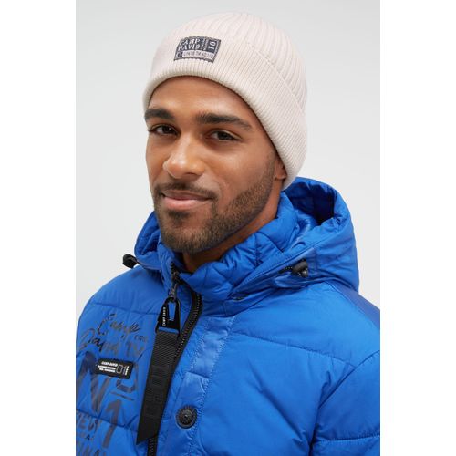 Strickmütze CAMP DAVID, Damen, Gr. onesize, kitt, Baumwolle, unifarben, Mützen Strickmütze, aus Baumwolle