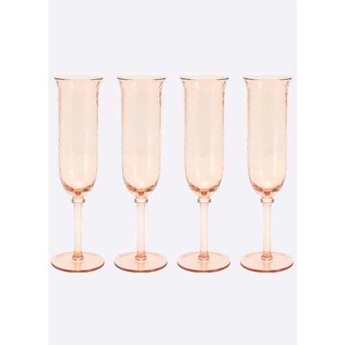 Gläser-Set, beige (terra), B:7cm H:24cm, Glas, Trinkgefäße