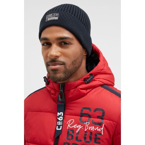 Strickmütze CAMP DAVID, Damen, Gr. onesize, cool navy, Baumwolle, unifarben, Mützen Strickmütze, aus Baumwolle