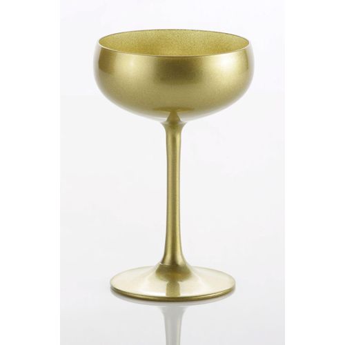 Sektglas STÖLZLE, gold (goldfarben), H:14,7cm Ø:9,5cm, Kristallglas, Trinkgefäße, 6-teilig