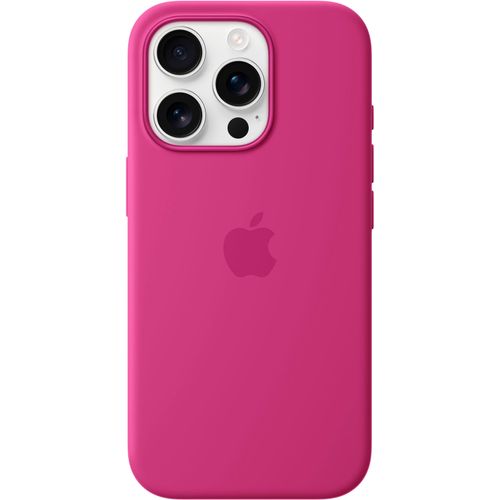 APPLE Smartphone-Hülle "iPhone 16 Pro Silikon Case mit MagSafe", pink (fuchsia), iPhone 16 Pro, Hüllen