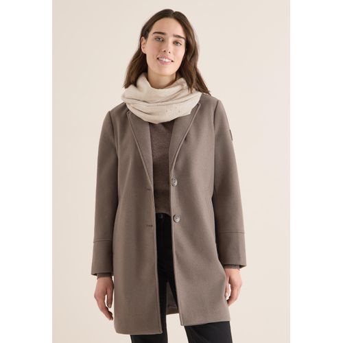 Halstuch CECIL, Damen, Gr. onesize, desert beige melange, Stoff, 60% Polyester, 20% Nylon, 20% Viskose, unifarben, Modetücher, im dreieckigen Schnitt