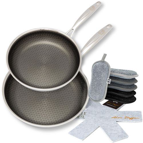 Pfannen-Set HENSSLERS "HENSSLERS Kochbox Deluxe", silberfarben, Pfannen, Exklusives Set für OTTO