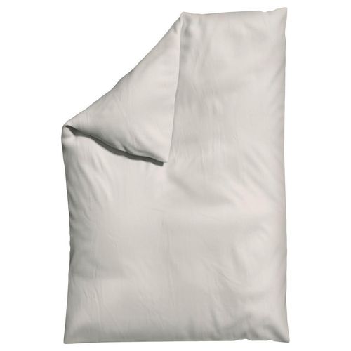 Schlafgut Bettdeckenbezug Woven Satin, Beige, Textil, Uni, 135-140x200 cm, Textiles Vertrauen - Oeko-Tex®, AZO-frei, Bsci, Oeko-Tex® Standard 100, pflegeleicht, atmungsaktiv, bügelleicht, schadstoffgeprüft, weiche und anschmiegsame Oberfläche, dicht gewebtes Garn, Schlaftextilien, Bettwäsche, Bettwäsche, Satin-Bettwäsche