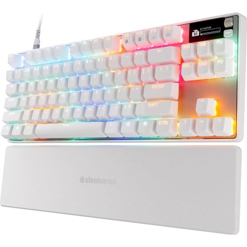 SteelSeries Apex Pro TKL Gen 3 Weiß - Gaming Tastatur mit OmniPoint 3.0 Switches