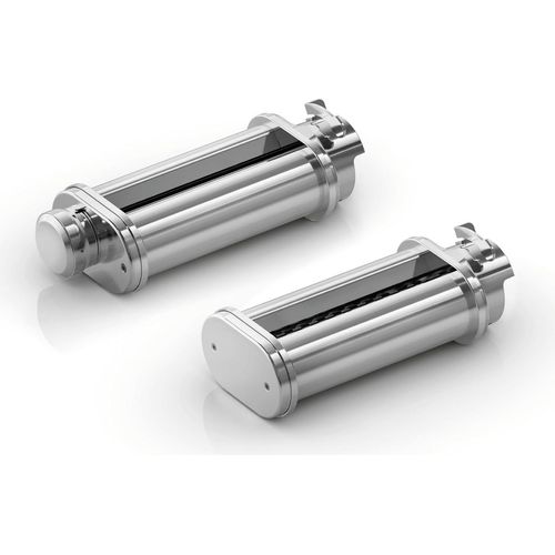Bosch PastaPassion-Set MUZ5PP1, 2 Pastawalzen für Lasagne in 9 verschiedenen Stärken, Nudelplatten und Tagliatelle, Edelstahl, passend Serie 4