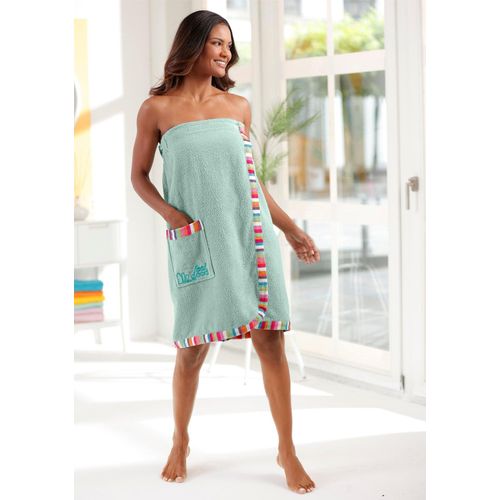 Kilt Gr. 1, kalkmint, 1, Baumwolle, Hausmäntel