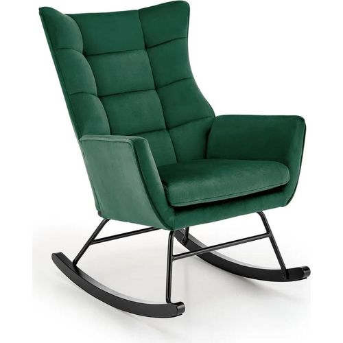 Schaukelstuhl BAZALTO, dunkelgrün