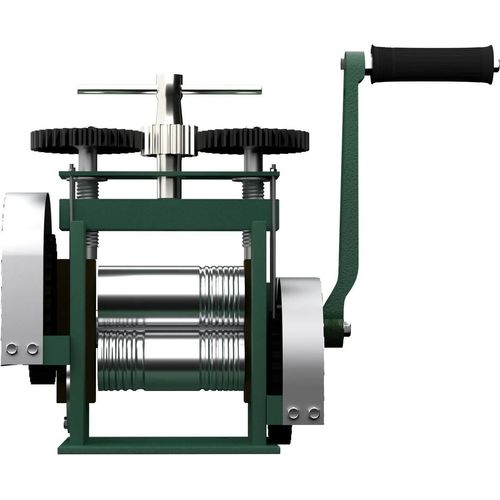 Schmuck Walzwerk - Manuelles Kombinationswalzwerk - Draht- und Blechwalze für Metall - Schmuckherstellung - Grün