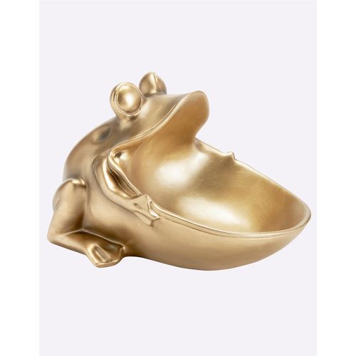 Dekoschale, goldfarben, B/H/T: 18cm x 17cm x 27cm, Dekoschalen