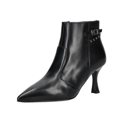 High-Heel-Stiefelette NERO GIARDINI "Nero Giardini Stiefelette Leder", Damen, Gr. 38, schwarz, Leder, Schuhe