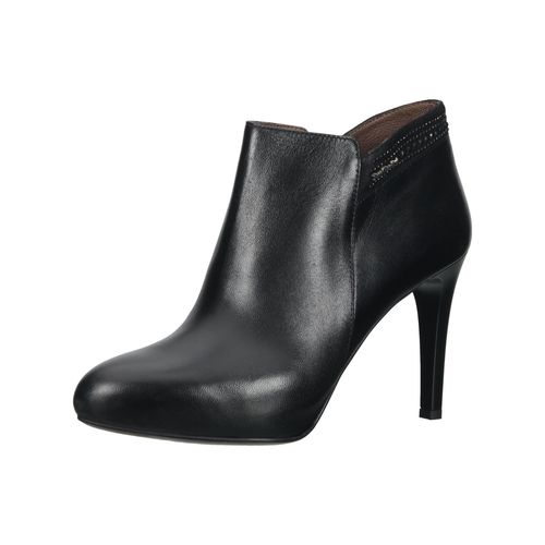 High-Heel-Stiefelette NERO GIARDINI "Nero Giardini Stiefelette Leder", Damen, Gr. 38, schwarz, Leder, Schuhe