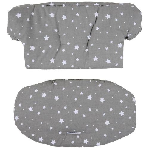 My Baby Lou Hochstuhleinlage Lunch, Grau, Textil, Streifen, Füllung: Polyester, 25x50 cm, Oeko-Tex® Made IN Green, Babymöbel, Hochstühle & Zubehör, Hochstuhlzubehör, Hochstuhleinlagen