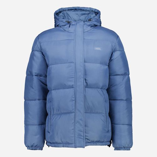Blaue Steppjacke