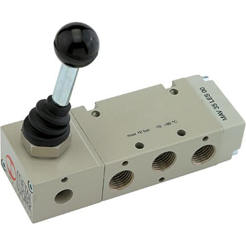 Riegler 5/2-Wegeventil, man. 90° Hebel bistabil G 1/2