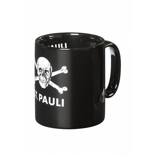 Tasse FC ST. PAULI "FC St. Pauli Tasse FC St. Pauli Totenkopf", schwarz, Trinkgefäße Tasse