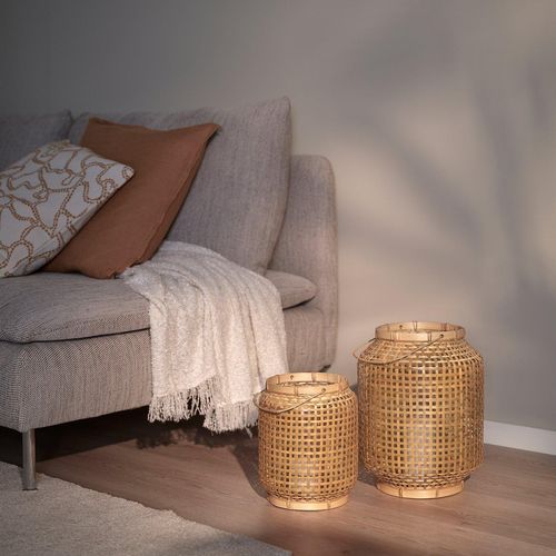 PÅVEFINK Laterne für Blockkerze