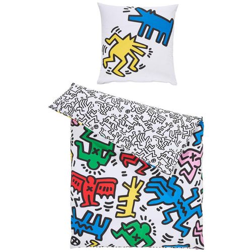 Bettwäsche , Mehrfarbig , Textil , 135x200 cm , pflegeleicht, atmungsaktiv, schadstoffgeprüft , Schlaftextilien, Bettwäsche, Bettwäsche, Renforcé-Bettwäsche