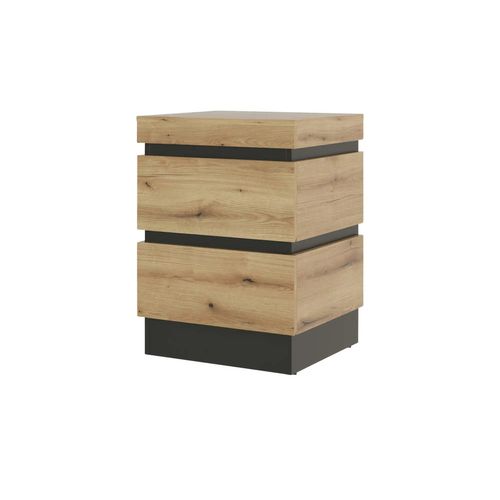 Nachtkommode Corte - grau - 50 cm - 68 cm - cm 45,0 - Sconto