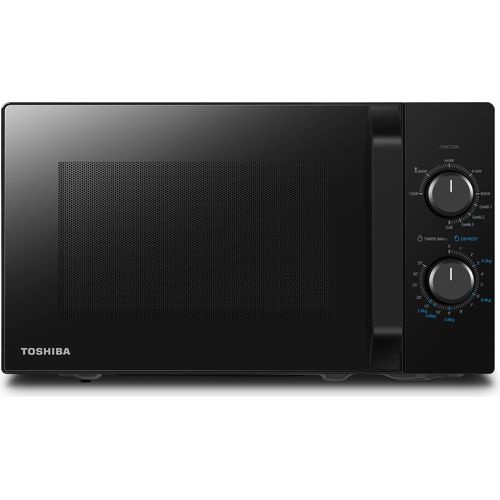 Toshiba Mikrowelle Küchengeräte Mikrowellenherd Grill Kombigarfunktion 5 Leistungsstufen 1000 Watt Schwarz leistungsstark