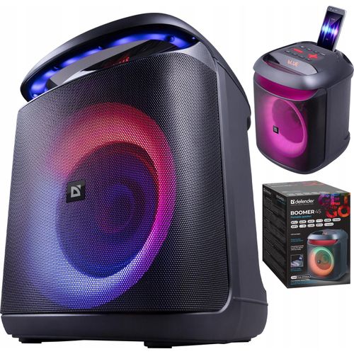 Bluetooth Lautsprecher Defender Boomer 45W Tws Led Fm Usb/Microsd 12H Betrieb!