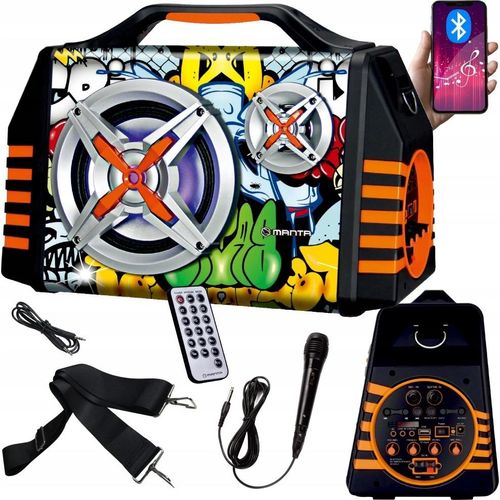 Bluetooth Lautsprecher 5.0 Für Karaoke Mit Mikrofon, Usb, Aux, Fm, Equalizer 8H