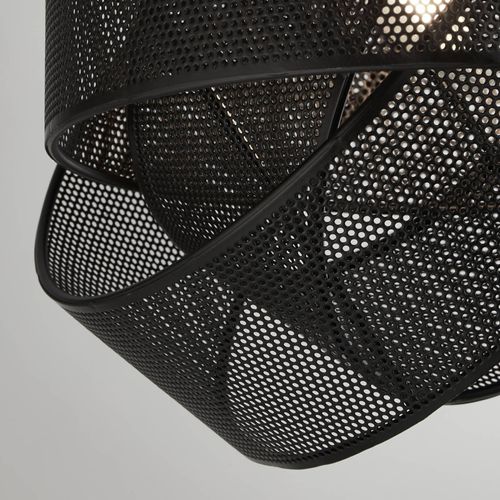 Pendelleuchte Mizio, schwarz, Metall, Ø 28 cm, E27