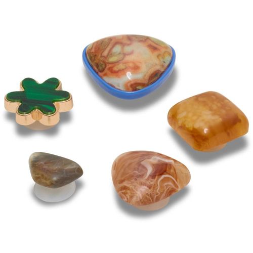 Schuhanstecker CROCS "Jibbitz™ Crafted Stones", Damen, bunt, PVC, Schuhzubehör Schuhanstecker, Charm Anstecker