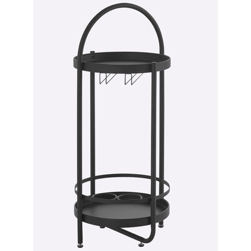 Weinregal HEINE HOME, schwarz, B:39cm H:87cm T:39cm, Metall, Regale, Weinregal