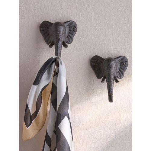 Zierhaken HEINE HOME, braun, B:9cm H:11,5cm, Metall, Haken