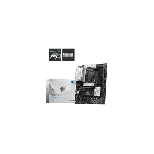 MSI Mainboard "PRO B760-P II", schwarz, B:27,1cm H:6,4cm T:34,8cm, Mainboards