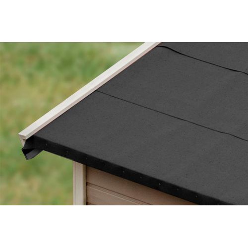 Dachbahn KARIBU, schwarz, Dachpappen, selbstklebend, 0,5 m breit, 2,5 qm, schwarz
