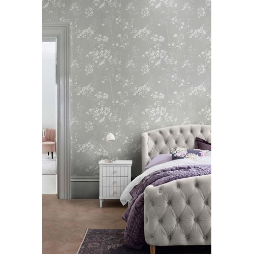 Vliestapete NEXT "LEAF Vliestapete 10mx52cm", grau, B:0,52m H:0m L:10m, Vlies, Tapeten