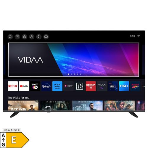 JVC Fernseher 43 Zoll Smart TV VIDAA LT-43VDF5455 Full HD Fernseher, HDR TV mit Triple-Tuner