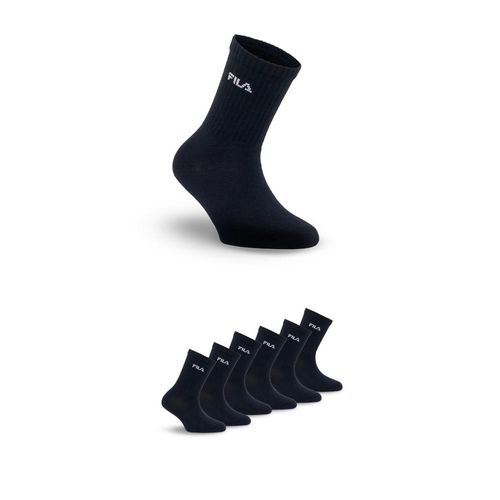 Socken FILA, Damen, Gr. 27-30, schwarz, Baumwollmischung, Socken Socken, breites Rippenbündchen, Cotton-Mix, Unisex