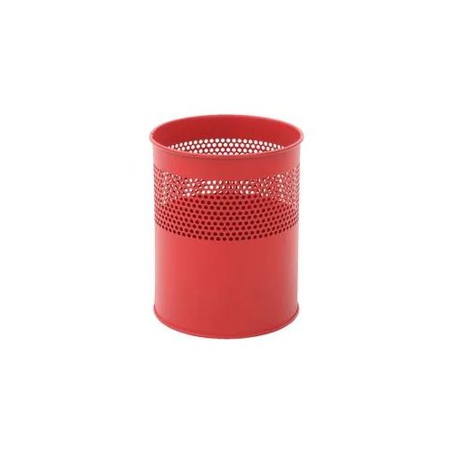 V-Part Halbperforierter Papierkorb 10 Liter rot