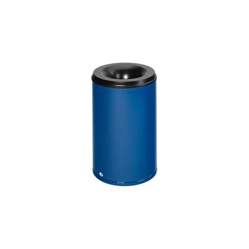 VAR Papierkorb feuersicher 110 Liter offen blau