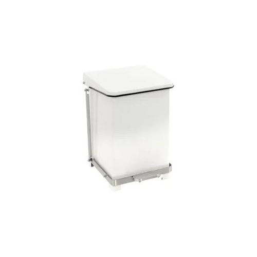V-Part Industrieller Tritt-Mülleimer 27 Liter weiß