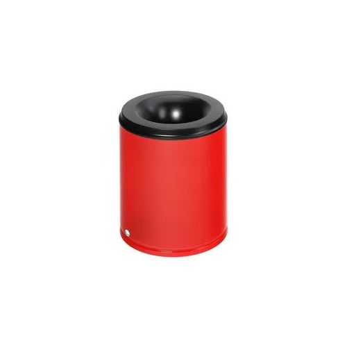 VAR Papierkorb feuersicher 80 Liter offen rot