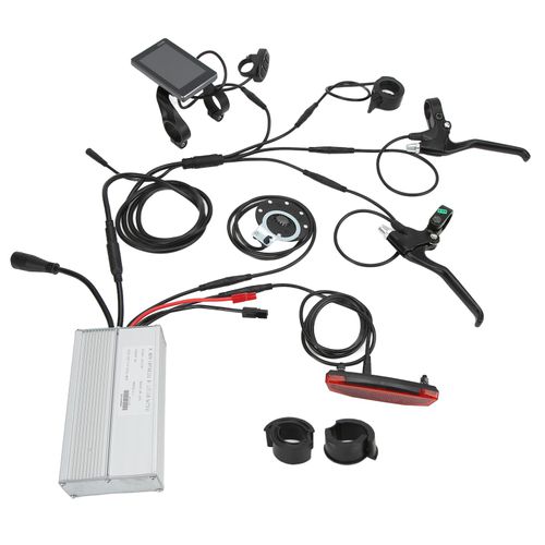 Elektrofahrrad-Umbausatz,Elektromotor-Controller-Kit,Brushless-Motor-Controller-Kit,Elektromotor-Controller-LCD-Panel-Kit,36V/48V 1000W Elektromotor-Controller-Kit,Controller-Kit mit LCD-Panel-Sensor-Bremslevel