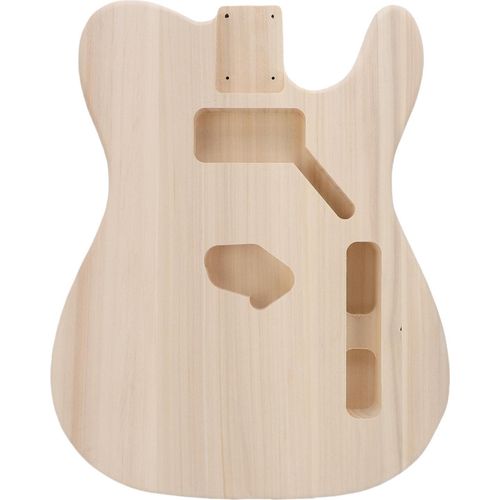 E-Gitarren-Korpusersatz für unbearbeitetes Saiteninstrument aus Pappelholz im TL-Stil