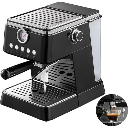 Espressomaschine, 20Bar Druck, Ein-Tassen/ Zwei-Tassen Extraktion, 360° Dampfdüse, Heimkaffee Espresso und Cappuccino