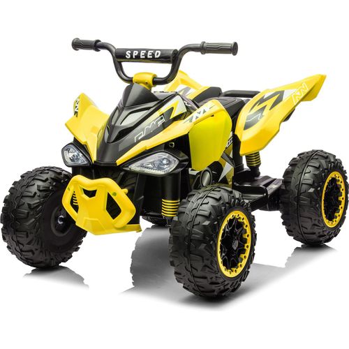 FCH Kinder Quad Elektro 12V 7Ah ATV, Musik, MP3, LED-Scheinwerfer Elektro-Quad für Kinder 3-6 Jahre Gelb