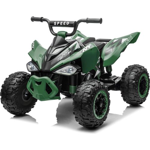 FCH Kinder Quad Elektro 12V 7Ah ATV, Musik, MP3, LED-Scheinwerfer Elektro-Quad für Kinder 3-6 Jahre Grün
