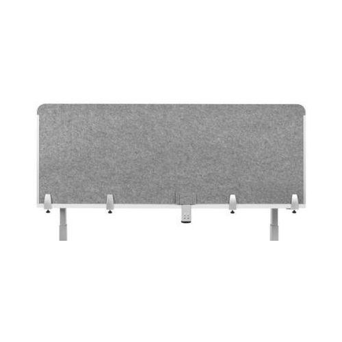 Schreibtisch-Akustik-Trennwand BE Safety Screen Rückwand, ohne Acrylfenster, Dicke 10 mm, B 1800 x H 600 mm, hellgrau