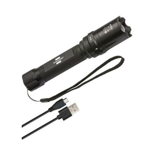 Brennenstuhl LED-Taschenlampe LuxPremium TL 400 AFS, 430 lm, Aluminium, USB-Laden, IP44, 184 mm, schwarz Image