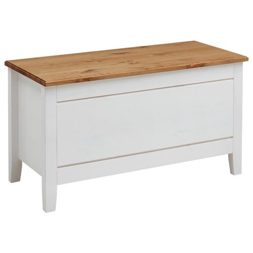 Boxxx Bettbank , Weiß, Laugenfarbig , Holz , Kiefer , massiv , 86x47x38 cm , in verschiedenen Größen erhältlich , Wohnzimmer, Hocker, Sitzhocker