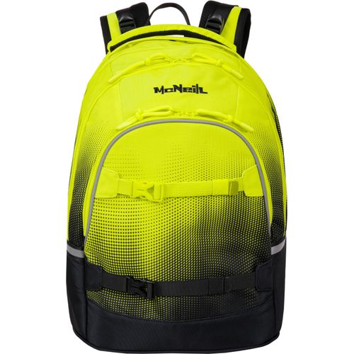 Schulrucksack MCNEILL "Milo", Jungen, Gr. B/H/T: 30cm x 43cm x 23cm, lemon, Polyester, Rucksäcke Schulrucksack