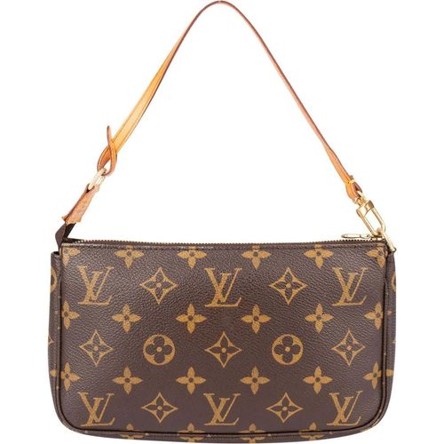 Louis Vuitton Crossbody Bags - Louis Vuitton Canvas Monogram Pochette Accessoire - Gr. unisize - in Braun - für Damen Image