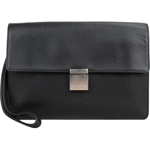 Louis Vuitton Crossbody Bags - Louis Vuitton Taiga Leather Seelenga Clutch - Gr. unisize - in Schwarz - für Damen Image